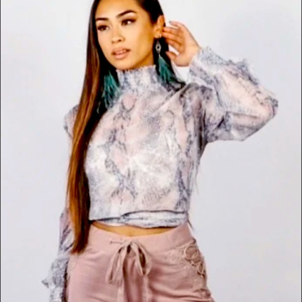Pastel chiffon top
